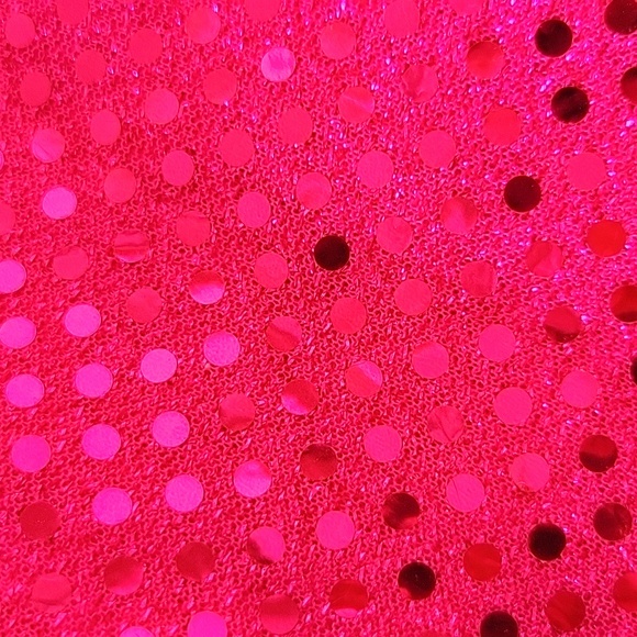 Cloth - Fuschia Sparkly Mirrored Fabric - Picture 4 of 4